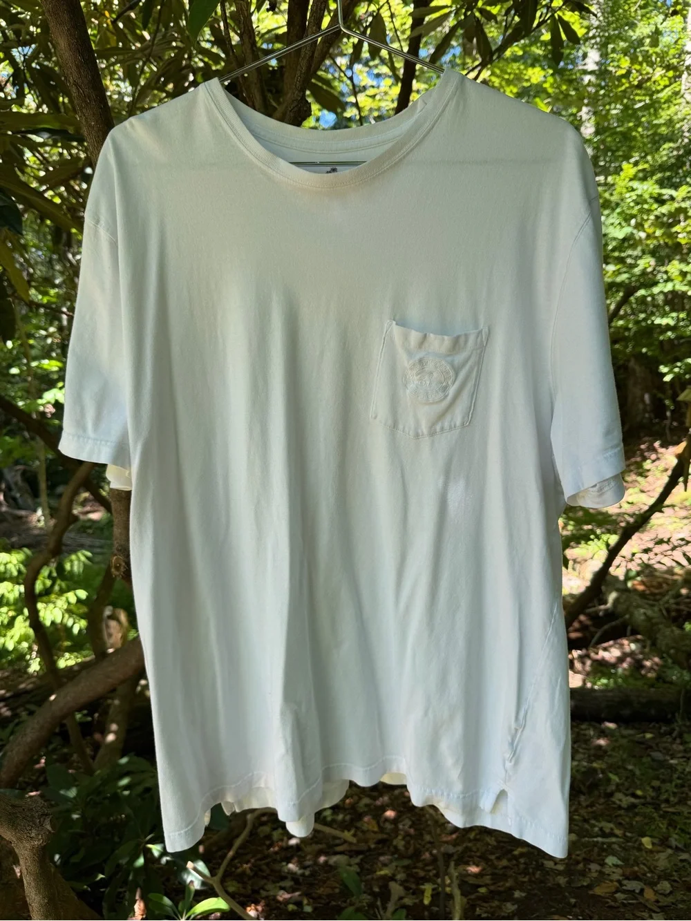 Caribbean Joe White Pocket Tee XXL 100% Cotton